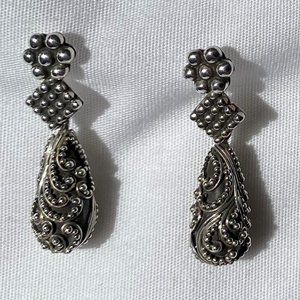 Lois Hill Bali style drop earrings